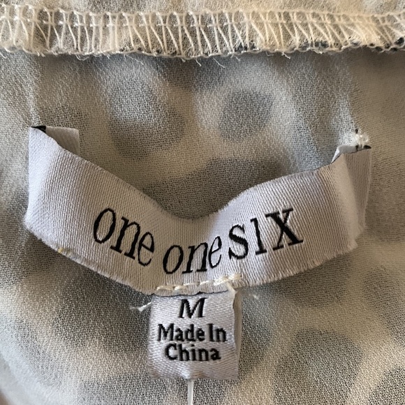 One One Six New With Tags Black Animal Cheetah Print Silky Feel Material Dress - Picture 8 of 9